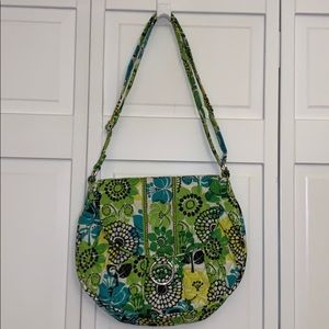 NWOT Vera Bradley saddle up purse in Lime Up